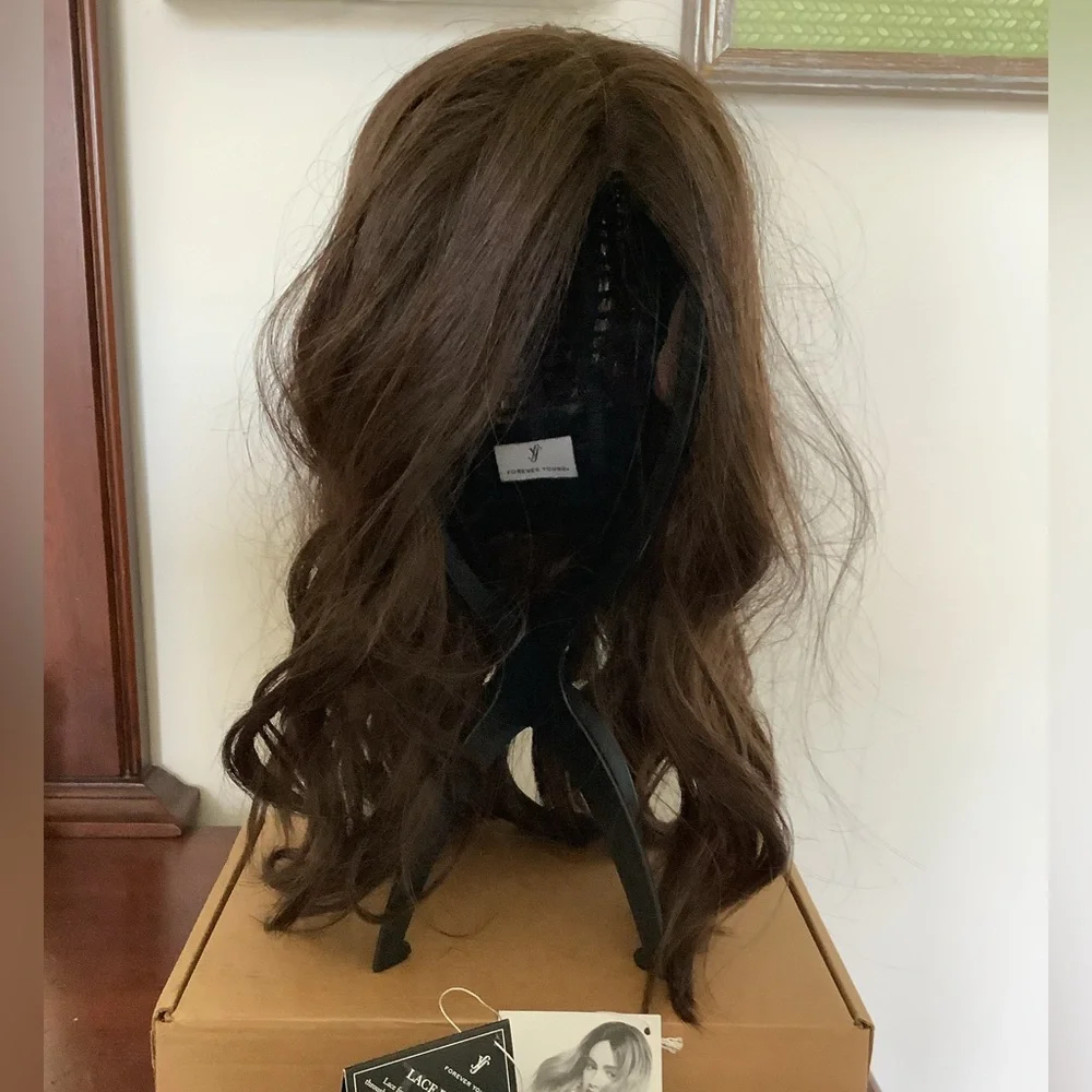 Forever Young Rich Brown Wavy Wig - Picture 3 of 6